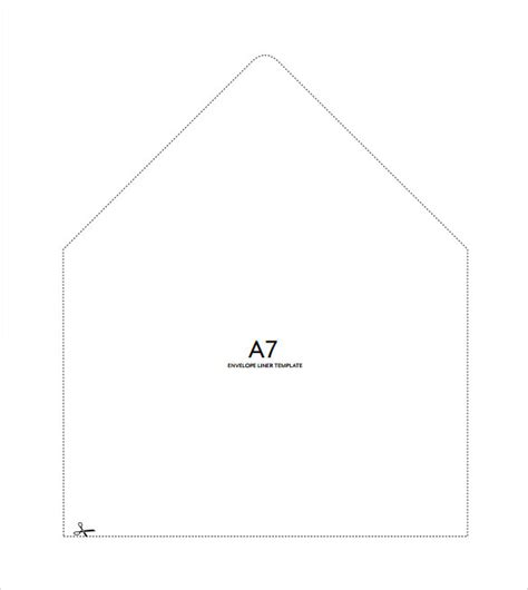 A7 Envelope Liner Template